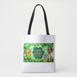 Bolsa Tote Feliz Dia de São Patrício com a nossa Helena