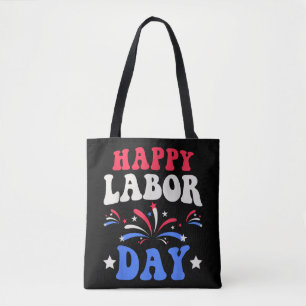 Bolsa Tote Feliz Dia do Trabalho Homens Mulheres Crianças