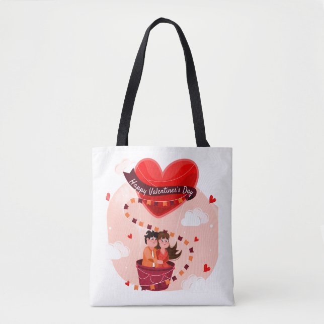 Bolsa Tote Feliz Dia dos Namorados (Frente)