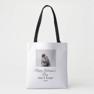 Bolsa Tote Feliz dia dos namorados casal foto moderno simples