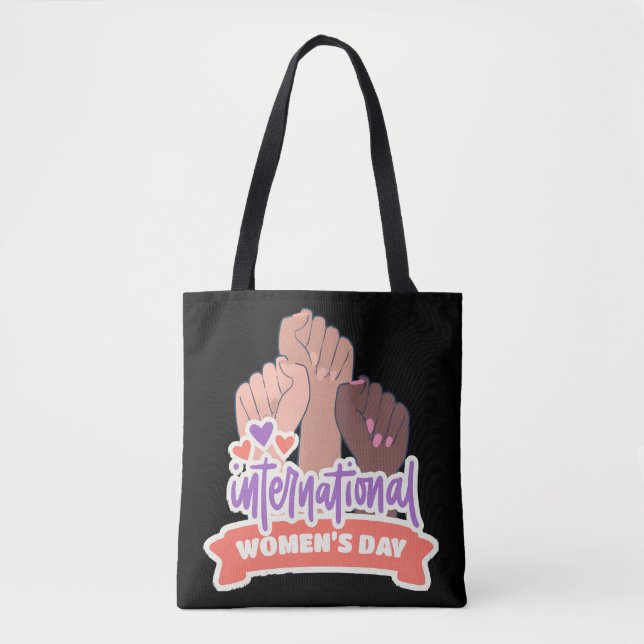 Bolsa Tote Feliz Dia Internacional da Mulher (Frente)