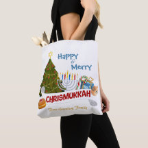 Feliz e Alegre Chrismukkah com Elemento Tradiciona