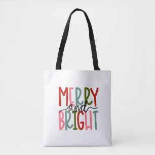 Bolsa Tote Feliz e Bandeja de Bandas de Feriado Brilhante
