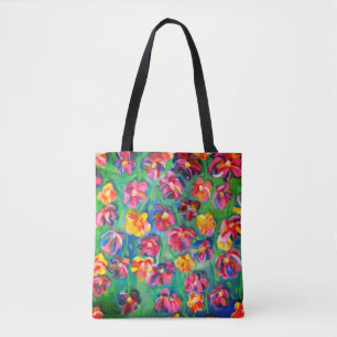 Bolsa Tote Feliz e Colorida Flores Original