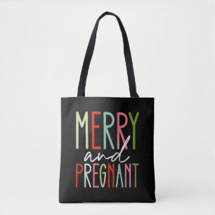 Bolsa Tote Feliz e Gravidez Natal Mãe