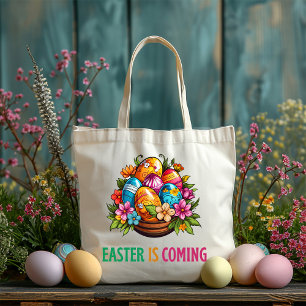 Bolsa Tote Feliz Eggster - Caça aos Ovos de Páscoa