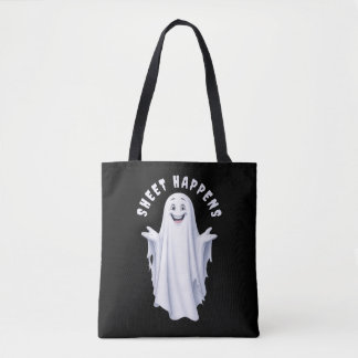 Bolsa Tote Feliz Fantasma Engraçado
