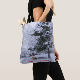Bolsa Tote Feliz Feriados!.