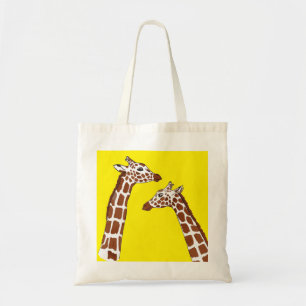 Bolsa Tote Feliz Girafas em Amarelo
