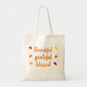 Bolsa Tote Feliz Graças Abençoado Ação de Graças
