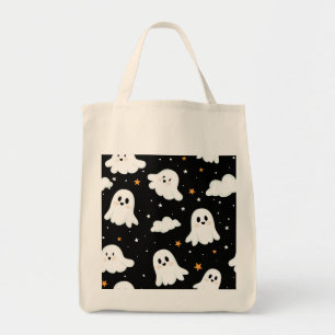 Bolsa Tote Feliz Halloween Ghost Cloudy Star Sky