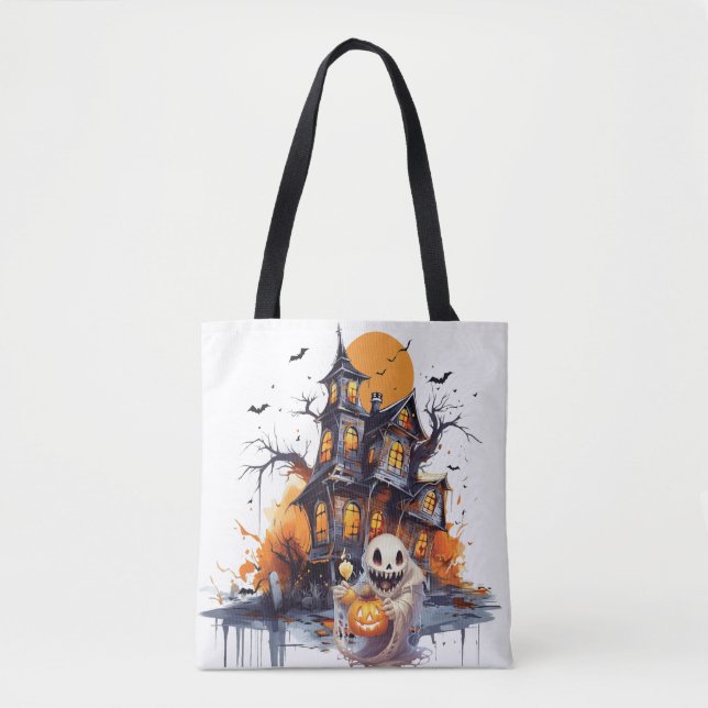 Bolsa Tote Feliz Halloween Ghoul (Frente)