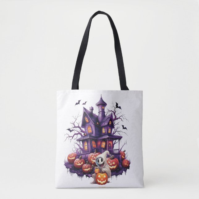 Bolsa Tote Feliz Halloween Ghoul (Frente)