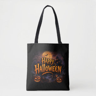 Bolsa Tote Feliz Halloween Noite Assombrada – Halloween Assus