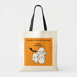 Bolsa Tote Feliz Halloween TRICK ou TREAT Personalize