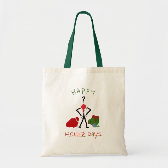 Bolsa Tote Feliz Holerdays 2 - falido para o Natal. (Frente)