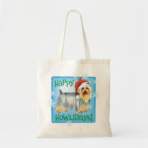 Bolsa Tote Feliz Howlidays Silky Terrier