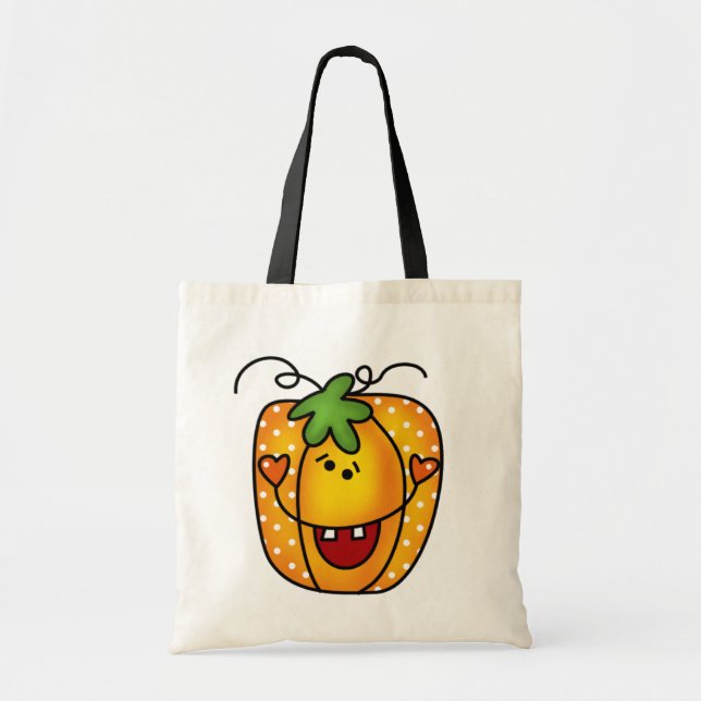 Bolsa Tote Feliz Jack O Lanterna Camisetas e presentes (Frente)