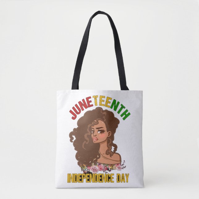 BOLSA TOTE  FELIZ JUNETEENTH 2025 (Frente)