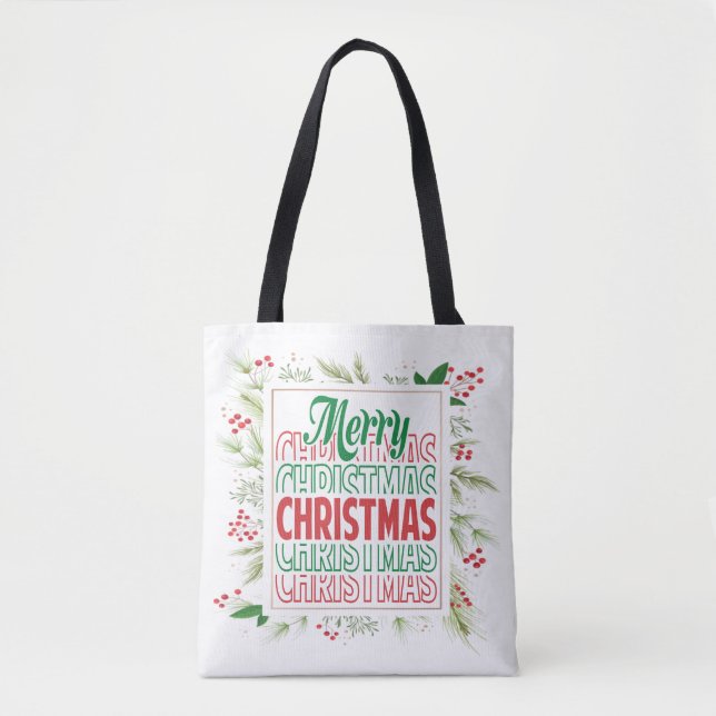 Bolsa Tote Feliz Natal (Frente)