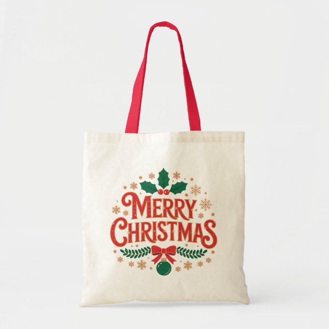 Bolsa Tote Feliz Natal (Frente)
