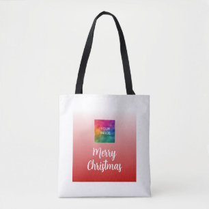 Bolsa Tote Feliz Natal Com Seu Ombro Médio Fotográfico