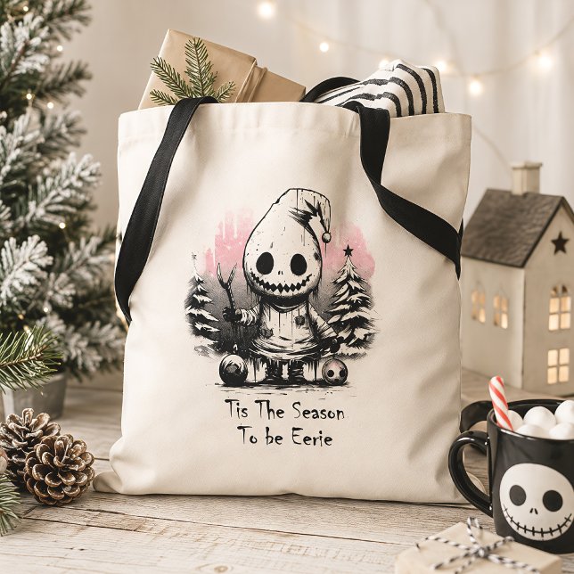 Bolsa Tote Feliz Natal Fantasma Sombrio Gótico (Criador carregado)