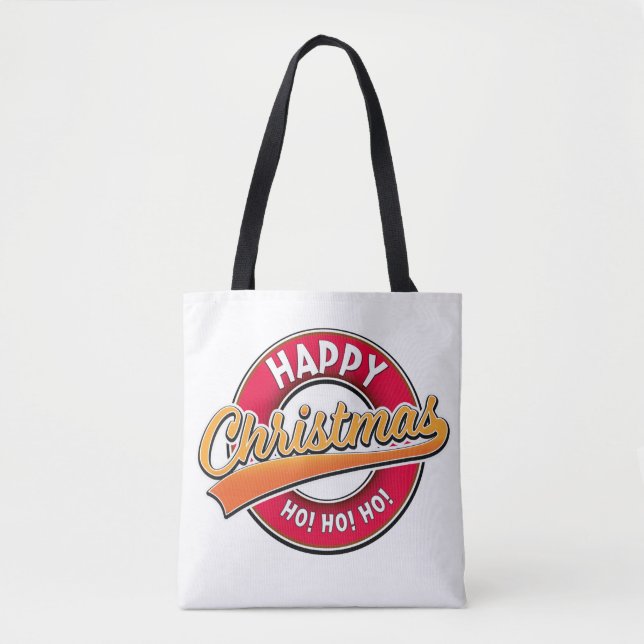 Bolsa Tote Feliz Natal Ho! Ho! Ho! (Frente)