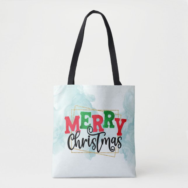 Bolsa Tote Feliz Natal - Quadro 80716 (Frente)