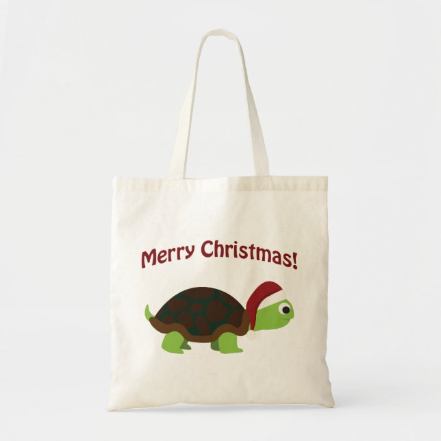 Bolsa Tote Feliz Natal! Tartaruga (Frente)
