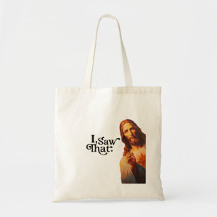 Bolsa Tote Feliz Natal, Vi Que Jesus, Vi Que