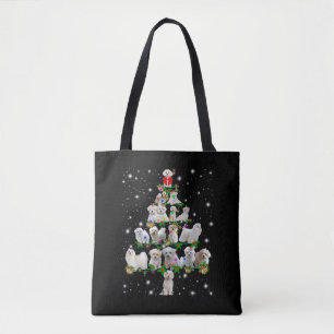 Bolsa Tote Feliz Natal West Highland White Terrier Dog