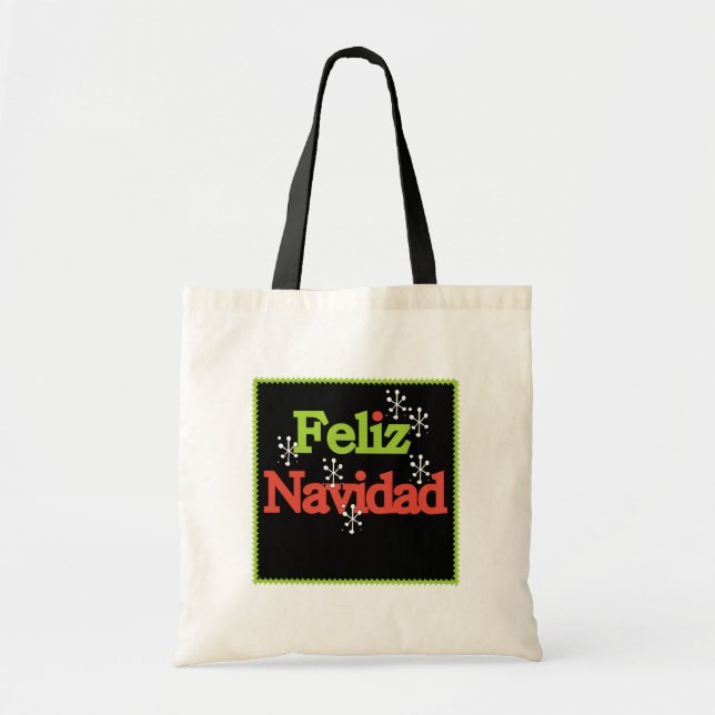 Bolsa Tote Feliz Navidad (Frente)