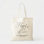 Bolsa Tote Feliz Nunca Depois de Personalizar 50 Anos<br><div class="desc">Um roteiro de caligrafia romântico e elegante nesta bolsa de tote de 50 anos de casamento faz um presente especial para o casal feliz. Personalize com os nomes do Sr. e da Sra. e a data do casamento ou do aniversário deles, por uma questão de respeito. Feliz para sempre e...</div>