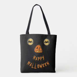 Bolsa Tote Feliz Olhos Testemunhas De Halloween E Nariz De Ab