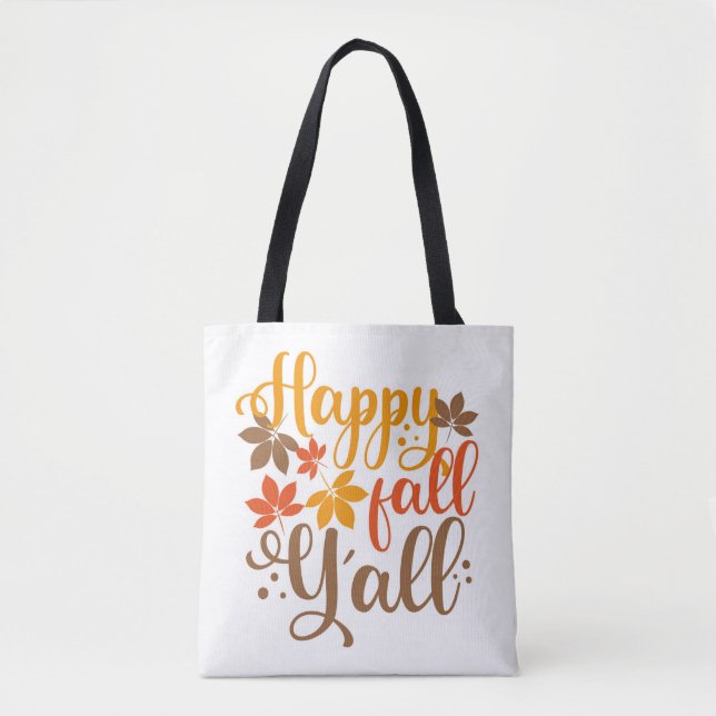 Bolsa Tote Feliz outono para vocês (Frente)