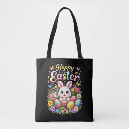 Bolsa Tote Feliz Páscoa Pequeno Coelho