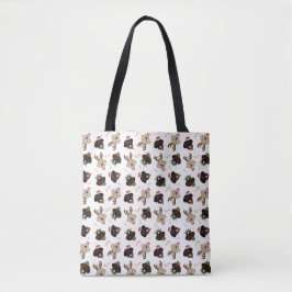 Bolsa Tote Feliz Pawlidays Labrador Retriever Cães