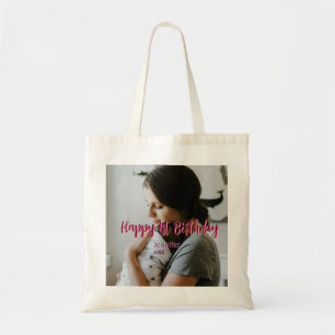 Bolsa Tote Feliz primeiro aniversario, bebê mãe vermelha, lar