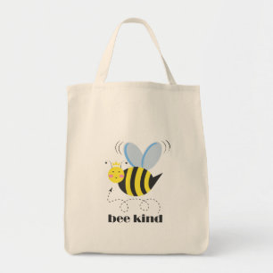 Bolsa Tote Feliz princesa de abelhas com coroa e slogan Bela