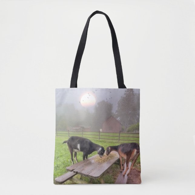 Bolsa Tote Feliz Sunset Goats (Frente)