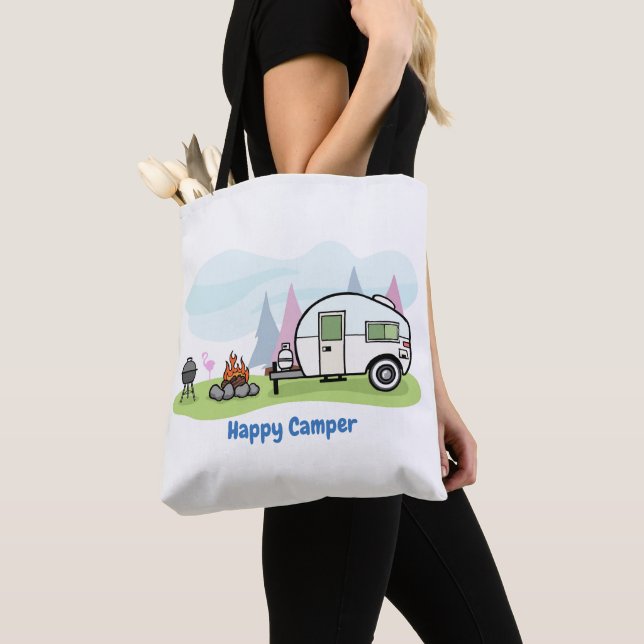 Bolsa Tote Feliz Trailer de Camper (Close Up)