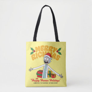 Bolsa Tote Felizes Rickmas e Felizes Feriados Humanos