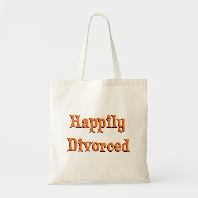 Bolsa Tote Felizmente Divorciado (Frente)