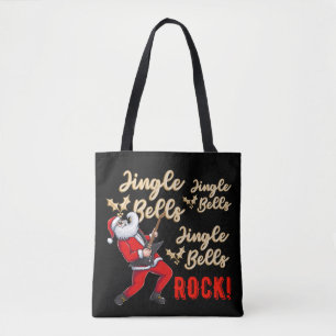 Bolsa Tote Felny Santa Claus Jingle Bell Rock