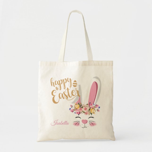 Bolsa Tote Felz pascoa Bonito Face 🐰 (Frente)