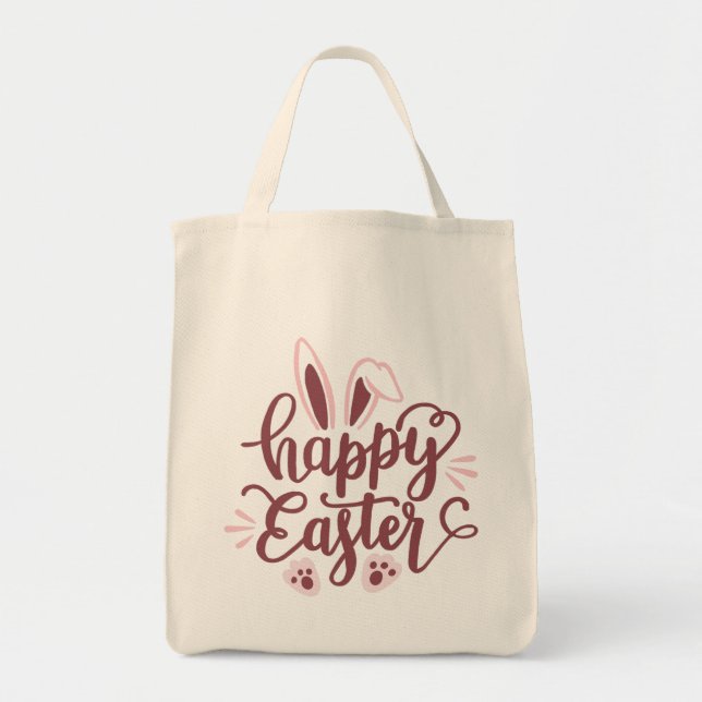 Bolsa Tote Felz pascoa Bunny (Frente)