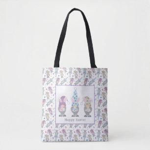 Bolsa Tote Felz pascoa Bunny Gnomos