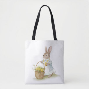 Bolsa Tote Felz pascoa com Peter Rabbit