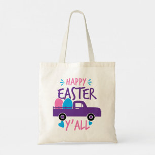 Bolsa Tote Felz pascoa Y'all Modern Egg Truck Favor